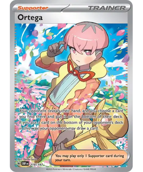 Scarlet & Violet Obsidian Flames 219/197 - Ortega [Ultra Rare]